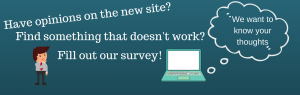 Take our survey and tell us what you think of the website