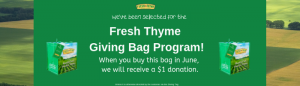 Fresh Thyme Giving Program