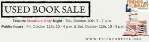 used book sale fall 2019